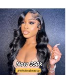Super Double Drawn  Customized Wavy Frontal Wig